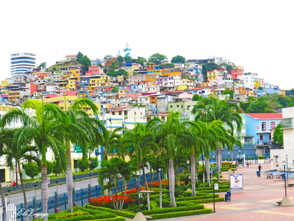 maisons colorées cerro santa ana guayaquil équateur