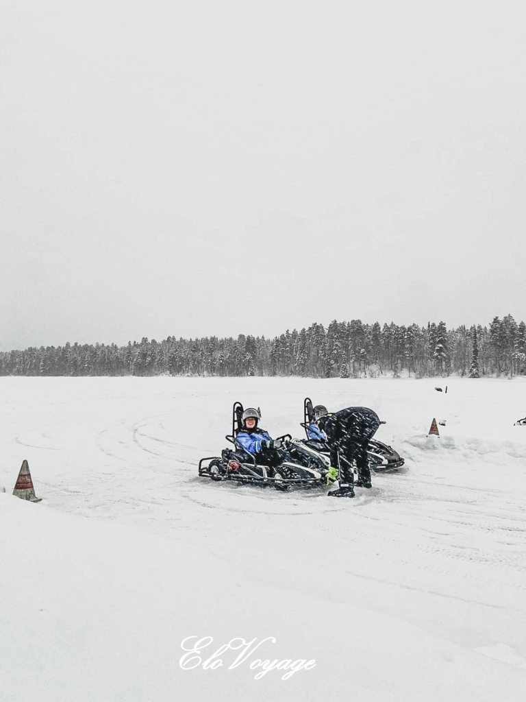 ice karting laponie finlande
