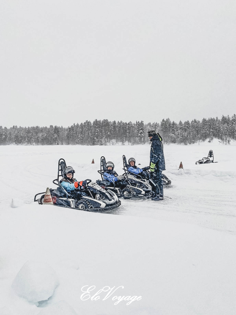 ice karting laponie finlande