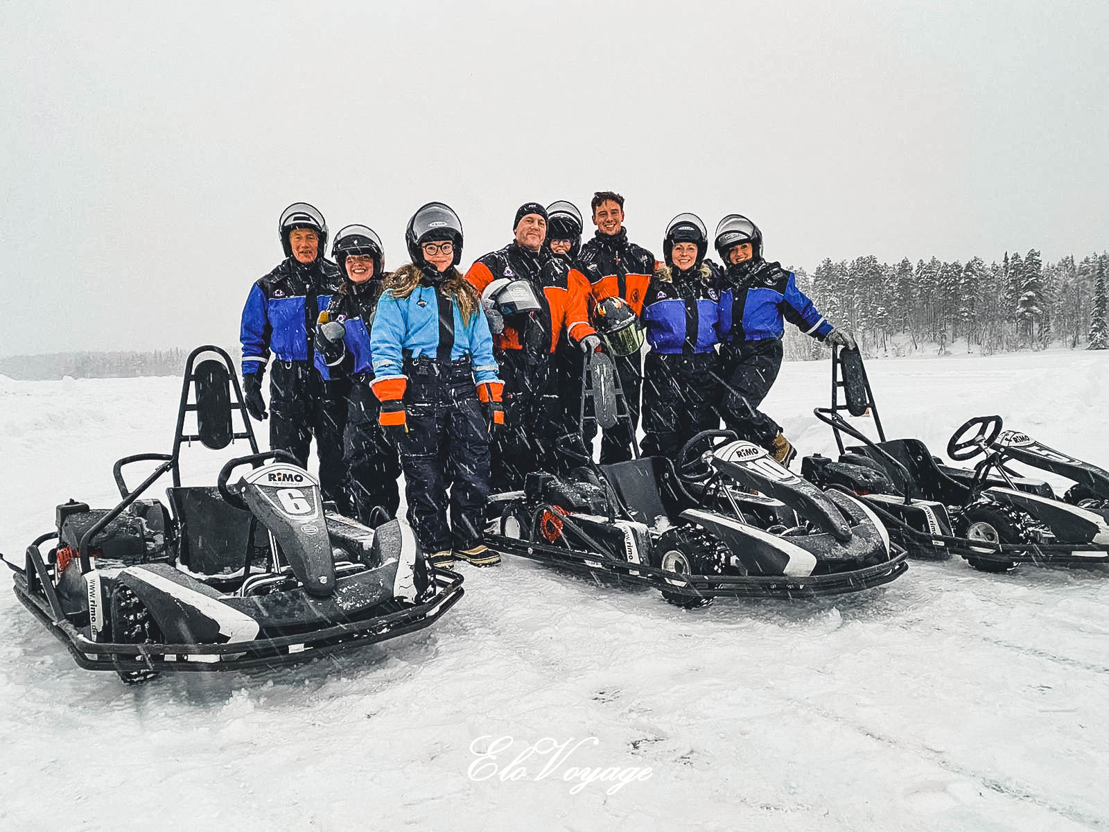 ice karting laponie finlande