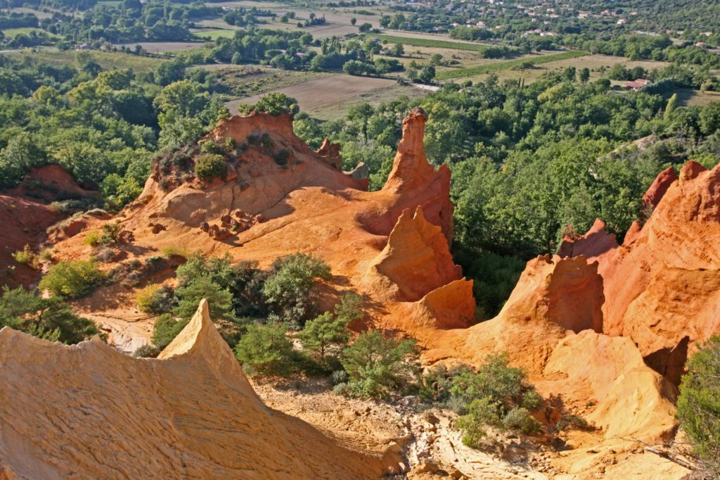 Vue aérienne Colorado provençal France
