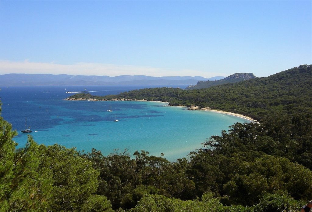 Mer sable plage îles de Porquerolles
